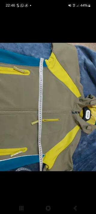 Giacca softshell da lavoro verde oliva/giallo