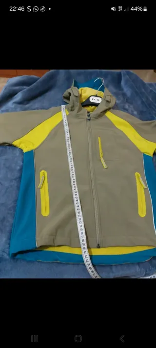 Giacca softshell da lavoro verde oliva/giallo