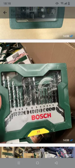 Juego de brocas Bosch 15 piezas negociable 10 mini