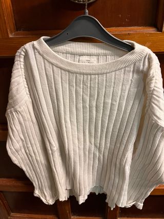 Jersey niña Zara Knitwear blanco