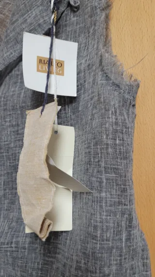 Vestido gasa gris talla única