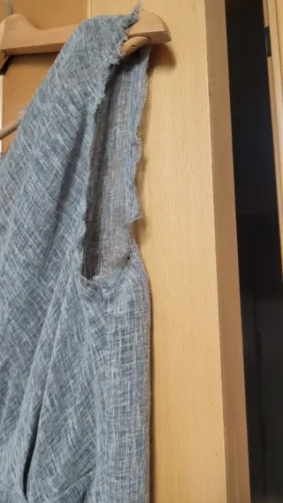 Vestido gasa gris talla única