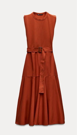 Vestido midi Zara caldera