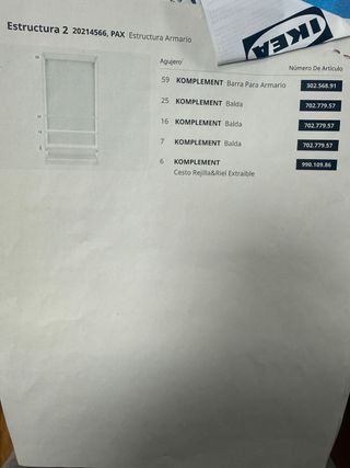 Armario IKEA PAX completo