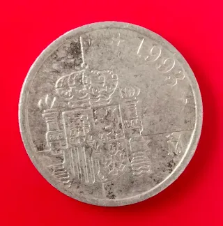 5 Monedas Juan Carlos I Peseta Esp.1993 y 1994