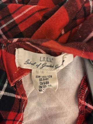 Vestido de cuadros rojo