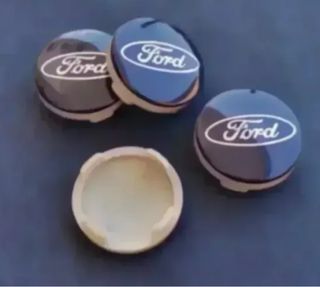 4x Tapabujes llantas Ford 54mm Azul