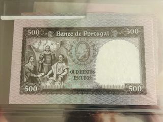 Nota 500 Escudos Portugal 1958 RARA