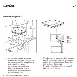 Placa de inducción IKEA GRUNDAD - 1 año de uso