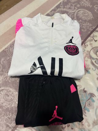 Chándal Jordan PSG Blanco y Negro