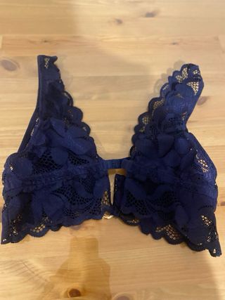 Top encaje Undiz azul