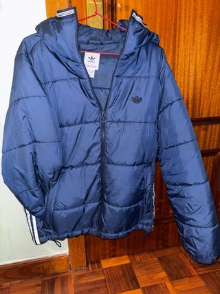 Cazadora Adidas Azul con Capucha