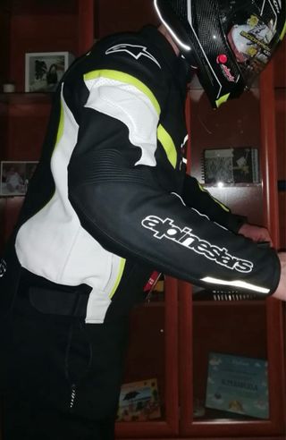 Chaqueta de Moto Alpinestars Negra y Amarilla