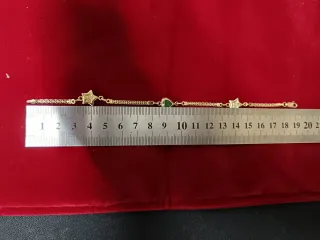 Pulsera Oro 18K Corazón y Estrellas