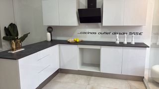 Cocina modular blanca 260 cm