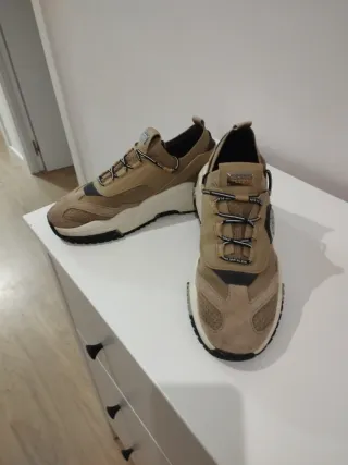 Zapatillas Philipp Plein Predator Beige/Negro