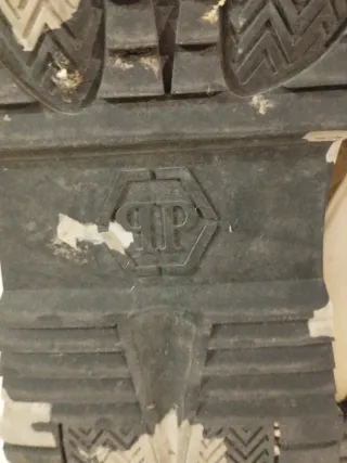 Zapatillas Philipp Plein Predator Beige/Negro