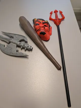 Accesorios Disfraz Diablo, Hacha,Tridente