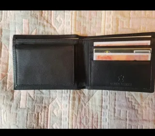 Cartera de piel para caballero