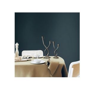 Candelabro vintage metal plateado 31cm