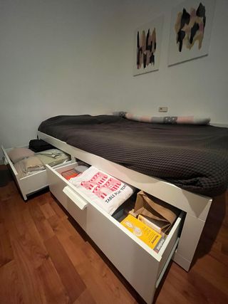 Cama Diván Brimnes con Almacenamiento