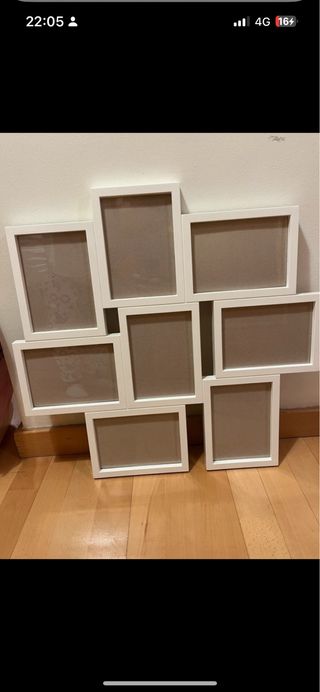 Moldura IKEA Växbo Branca Madeira