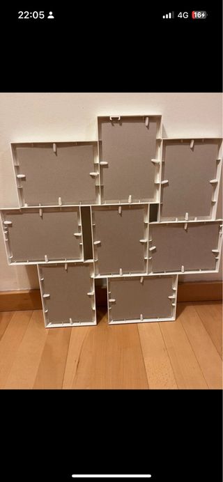 Moldura IKEA Växbo Branca Madeira