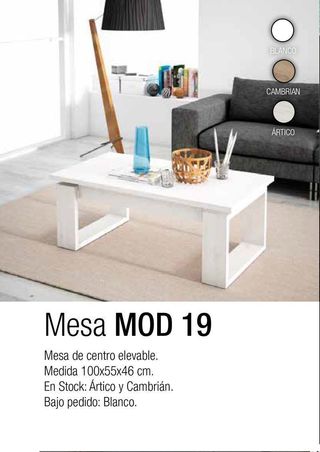 Mesa de centro elevable MOD 19
