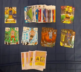 Lote 100 cromos fútbol Panini Adrenalyn XL La Liga
