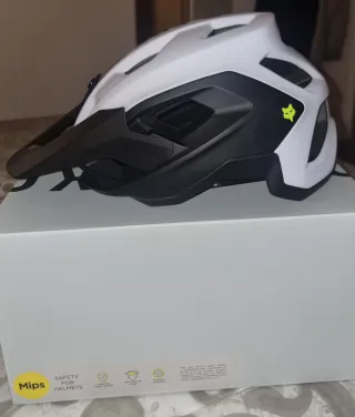 Casco MTB Fox Speedframe Blanco y Negro