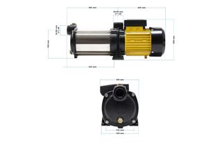 Bomba centrífuga 2200W 9000 l/h 105m