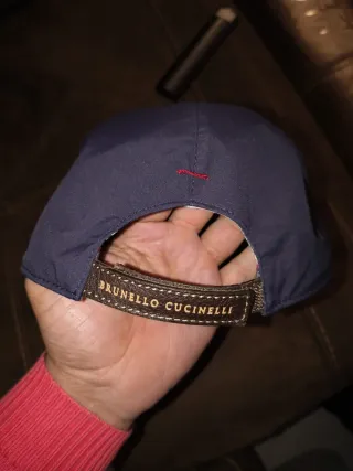 Berretto Brunello Cucinelli Blu Marina taglia M 56cm