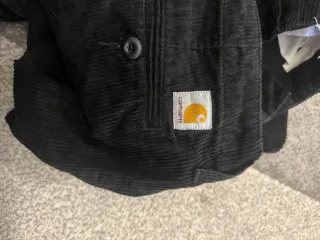 Pantaloni Carhartt neri in velluto a coste