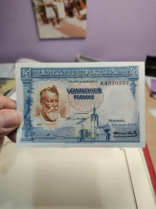 Fascimil 500 Pesetas 1935,25 de 1936,25 1940