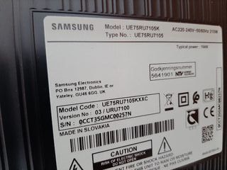 TV Samsung UE75RU7105K 75 Smart TV