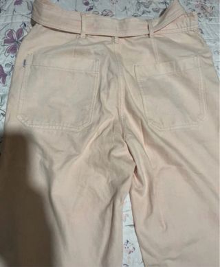 Vaqueros Tiffosi rectos con cinturón rosa