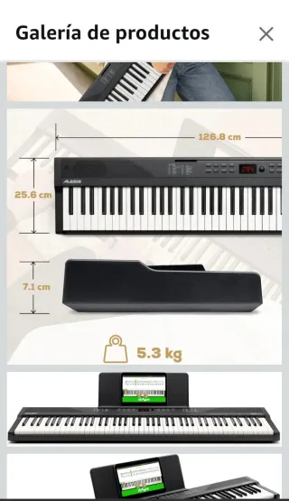 Teclado de piano nuevo a estrenar