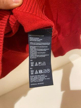 Jersey Tommy Hilfiger Rojo Talla M