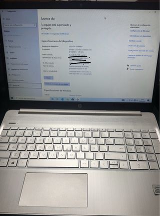 Ordenador HP Plata y Negro