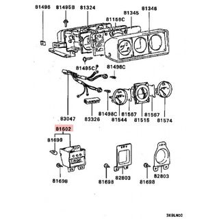 Relógio Mitsubishi Pajero Montero L040/L144