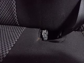 Asiento Coche 3 Plazas Negro Gris