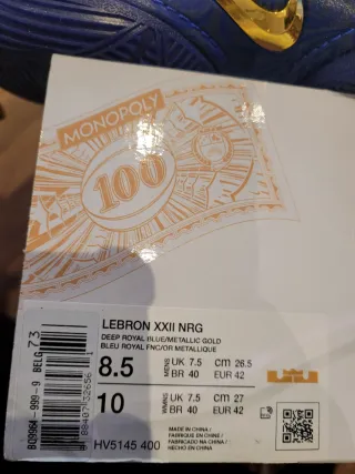 Nike LeBron XXII NRG Monopoly