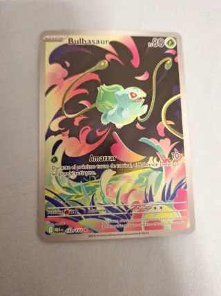 Carta Pokémon Bulbasaur Full Art 133/132
