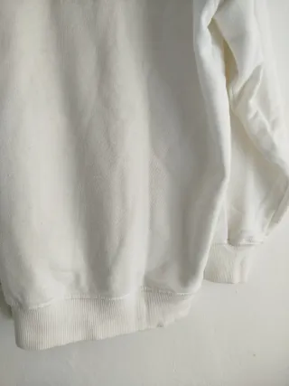 Sudadera oversize blanca