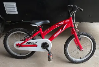 Bicicleta infantil roja 16 Speed