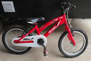 Bicicleta infantil roja 16 Speed