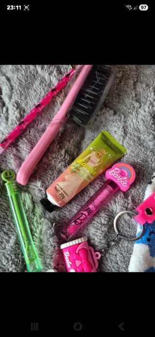 Set Barbie accessori capelli e trucchi
