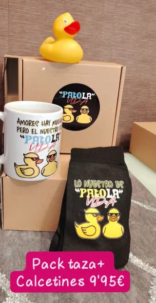 Pack Taza + Calcetines en cajita regalo