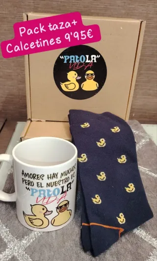 Pack Taza + Calcetines en cajita regalo