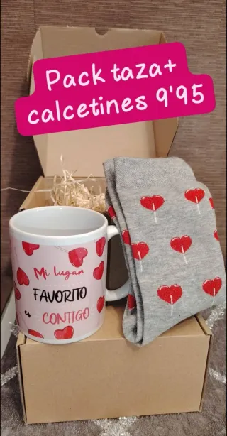Pack Taza + Calcetines en cajita regalo